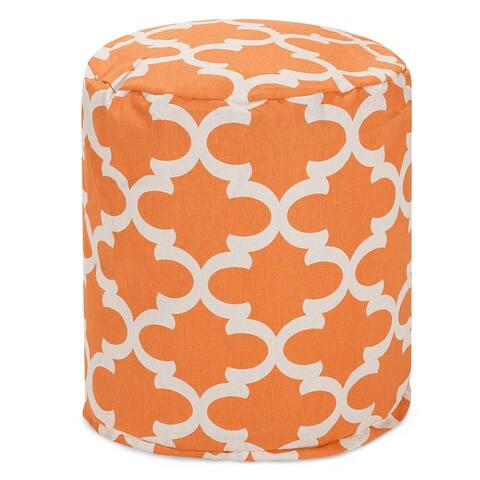 Majestic Home Goods Trellis Indoor / Outdoor Ottoman Pouf 16" L x 16" W x 17" H