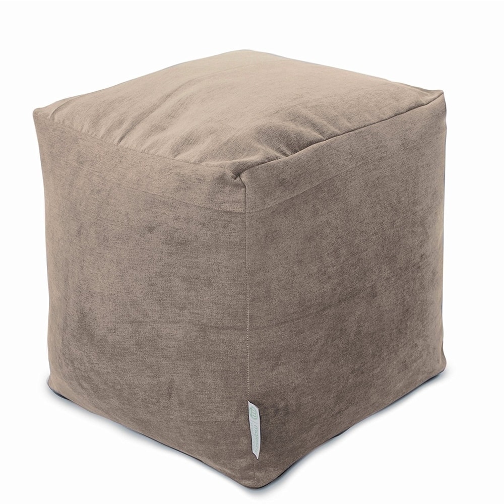 Majestic Home Goods Villa Collection Indoor Ottoman Pouf Cube