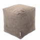 preview thumbnail 22 of 31, Majestic Home Goods Villa Collection Indoor Ottoman Pouf Cube Pearl