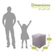 preview thumbnail 14 of 31, Majestic Home Goods Villa Collection Indoor Ottoman Pouf Cube