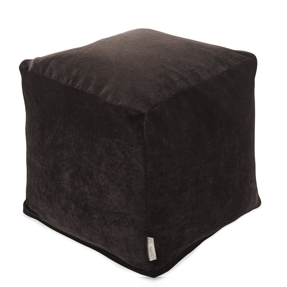 Majestic Home Goods Villa Collection Indoor Ottoman Pouf Cube