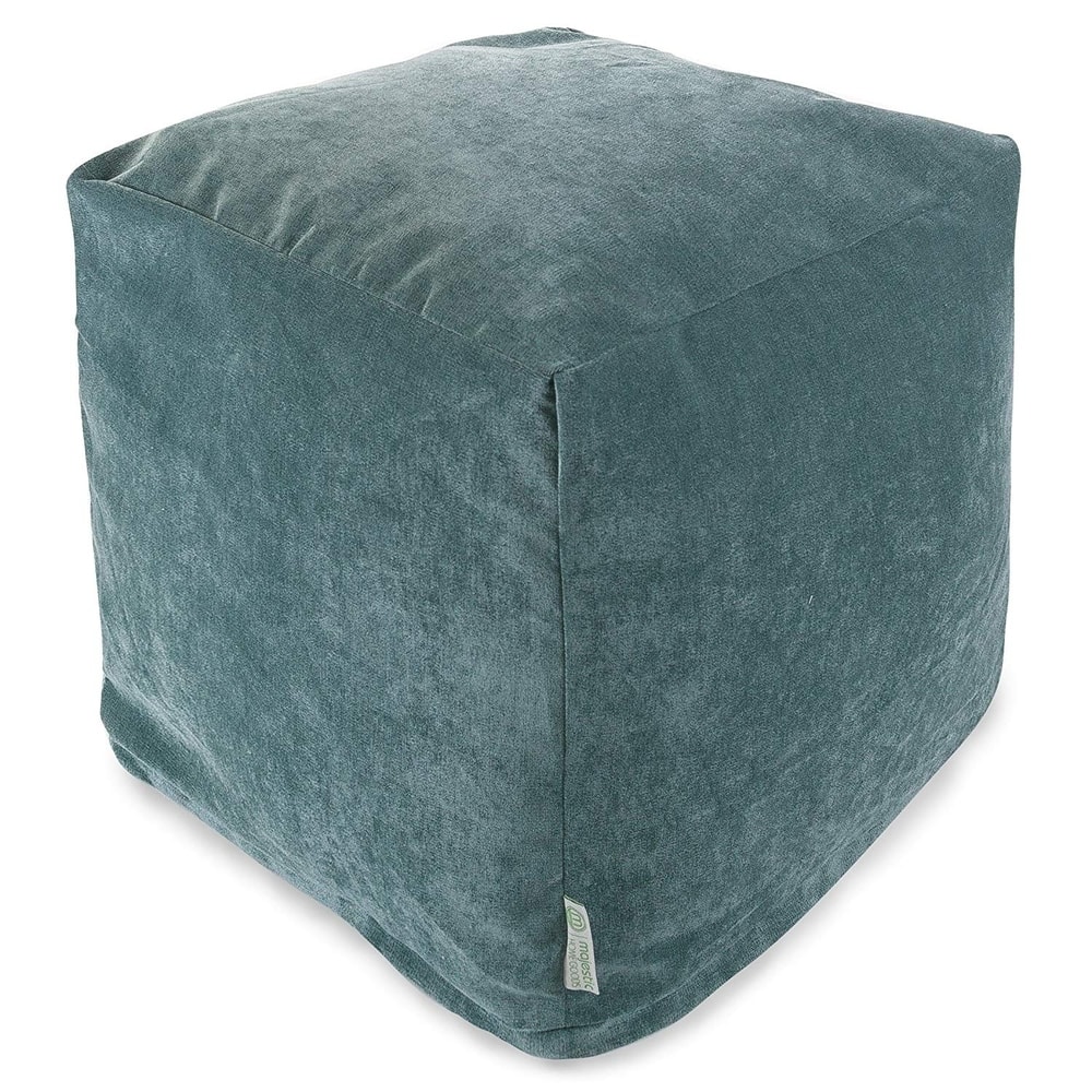 Majestic Home Goods Villa Collection Indoor Ottoman Pouf Cube