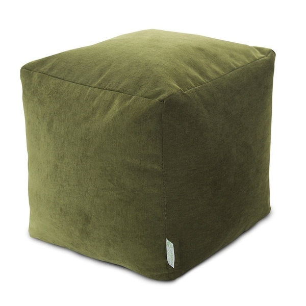 Majestic Home Goods Villa Collection Indoor Ottoman Pouf Cube