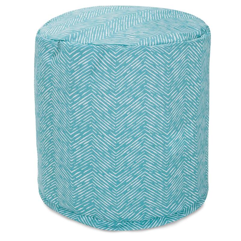 Majestic Home Goods South West Indoor / Outdoor Ottoman Pouf 16" L x 16" W x 17" H