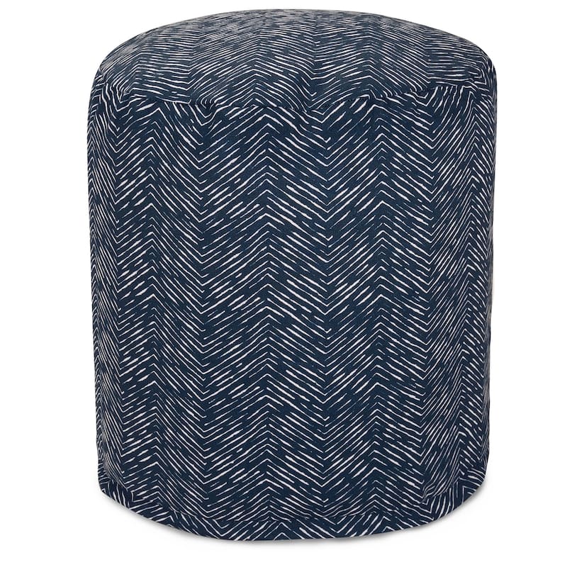 Majestic Home Goods South West Indoor / Outdoor Ottoman Pouf 16" L x 16" W x 17" H