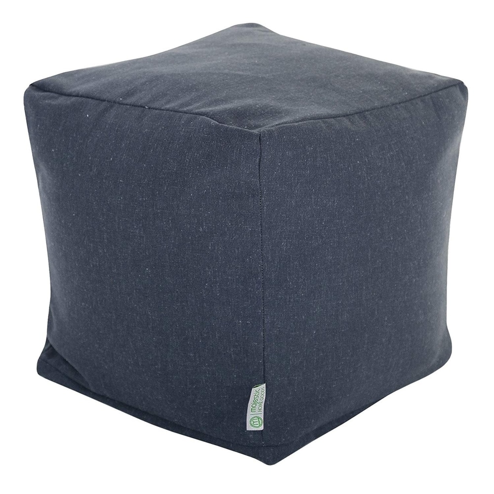 Majestic Home Goods Wales Indoor Ottoman Pouf Cube