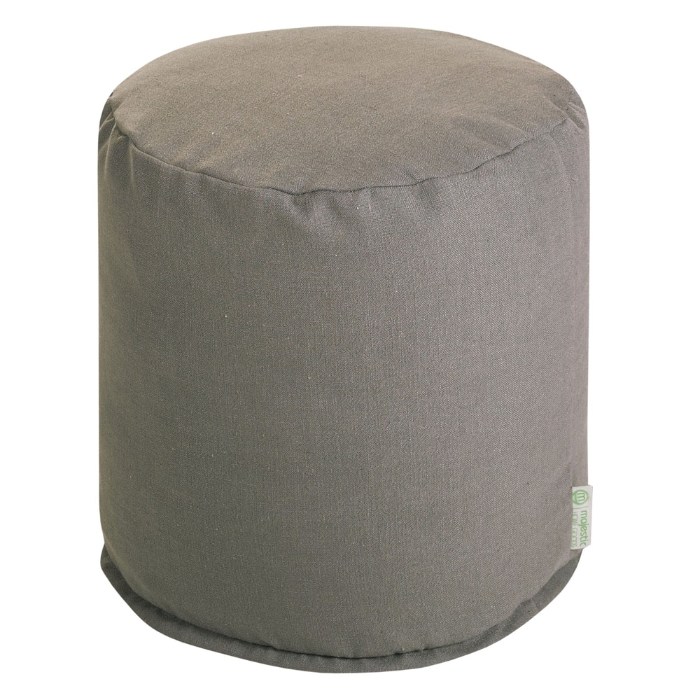 Majestic Home Goods Wales Collection Indoor Ottoman Pouf 16" L x 16" W x 17" H