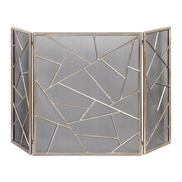 Shop Armino Modern Fireplace Screen Ships To Canada Overstock