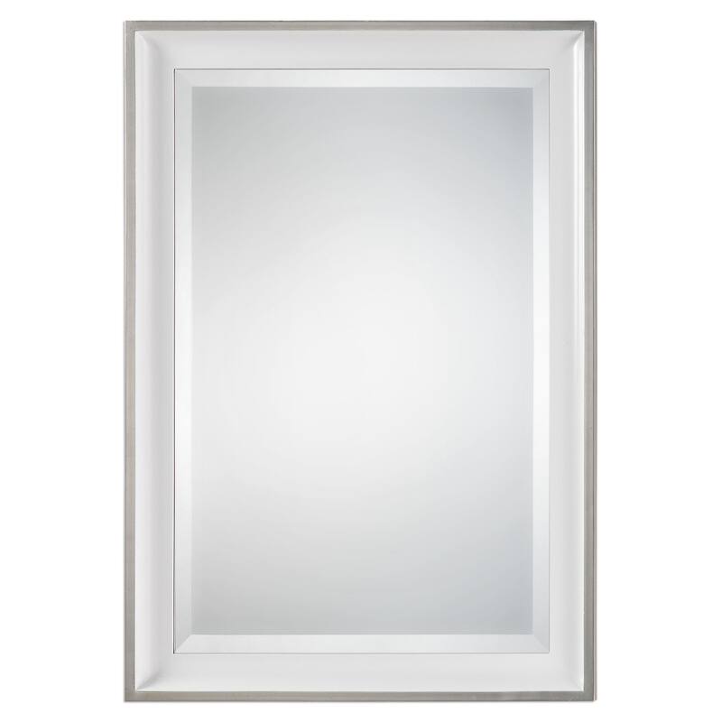 Lahvahn White Silver Mirror