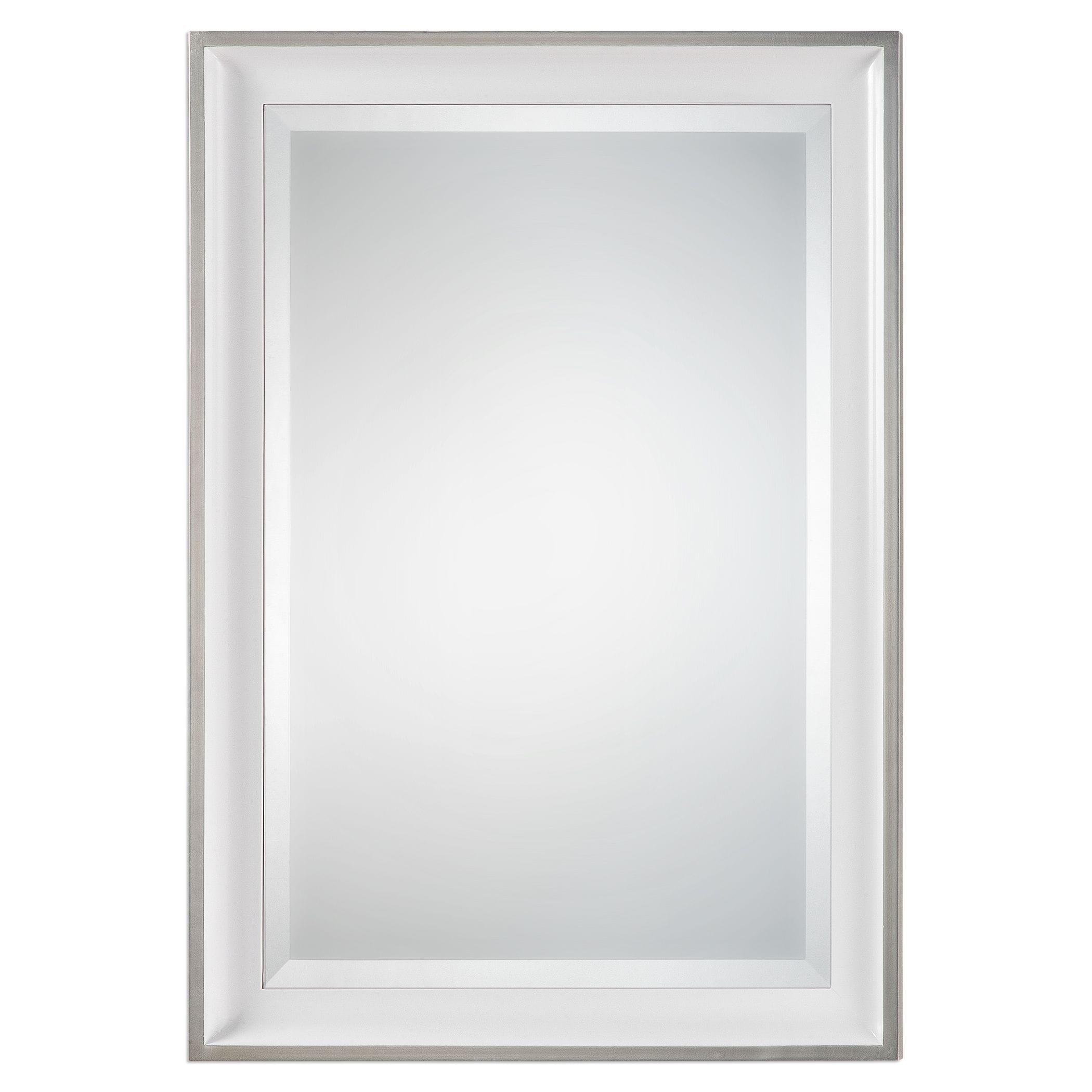 Uttermost Lahvahn White Silver Mirror