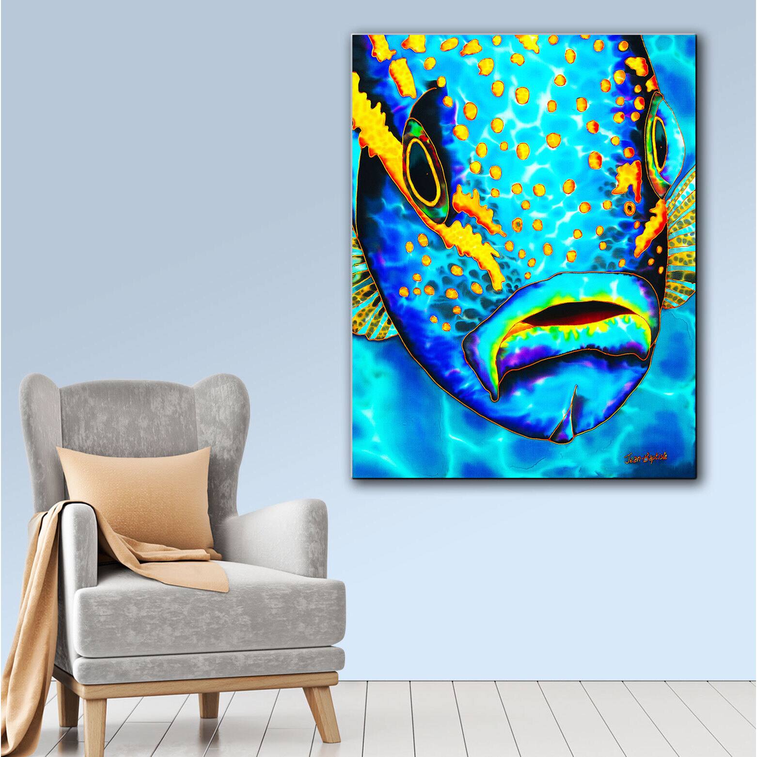 ArtWall Daniel JeanBaptiste's Yellowtail Snapper, Gallery Wrapped