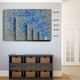 preview thumbnail 2 of 4, ArtWall Susanna Shaposhnikova's Blue Bouquet, Gallery Wrapped Canvas