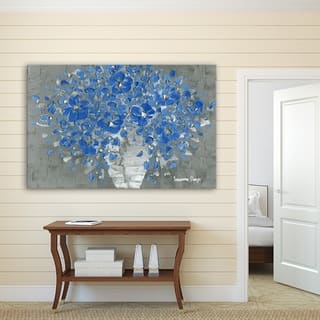 French Country Art Gallery Our Best Home Goods Deals Online Artwall Susanna Shaposhnikova S Blue Bouquet Gallery Wred Canvas