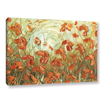 ArtWall Susanna Shaposhnikova's Orange Poppies, Gallery Wrapped Canvas - Multi