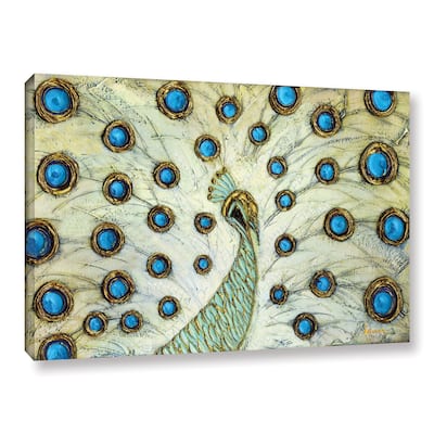 ArtWall Susanna Shaposhnikova's Peacock, Gallery Wrapped Canvas - Multi