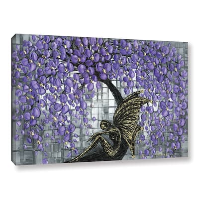 ArtWall Susanna Shaposhnikova's Purple Fairy, Gallery Wrapped Canvas