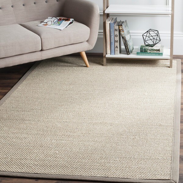 Safavieh Casual Natural Fiber Marble/ Khaki Sisal Area Rug (4' x 6')