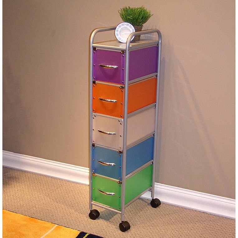 5 Drawer Rolling Chest