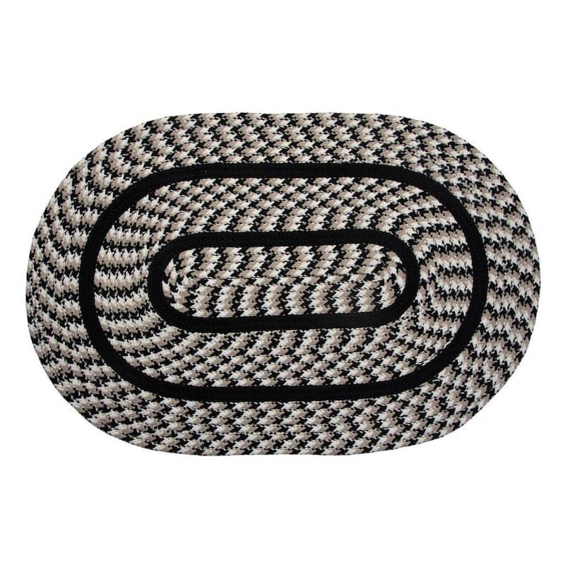 Better Trends Chenille Solid & Tweed Braid Collection is Durable and Stain Resistant Reversible Indoor Area Utility Rug