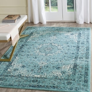 Safavieh Evoke Annabel Vintage Shabby Chic Light Blue Rug - 5'1" x 7'6"