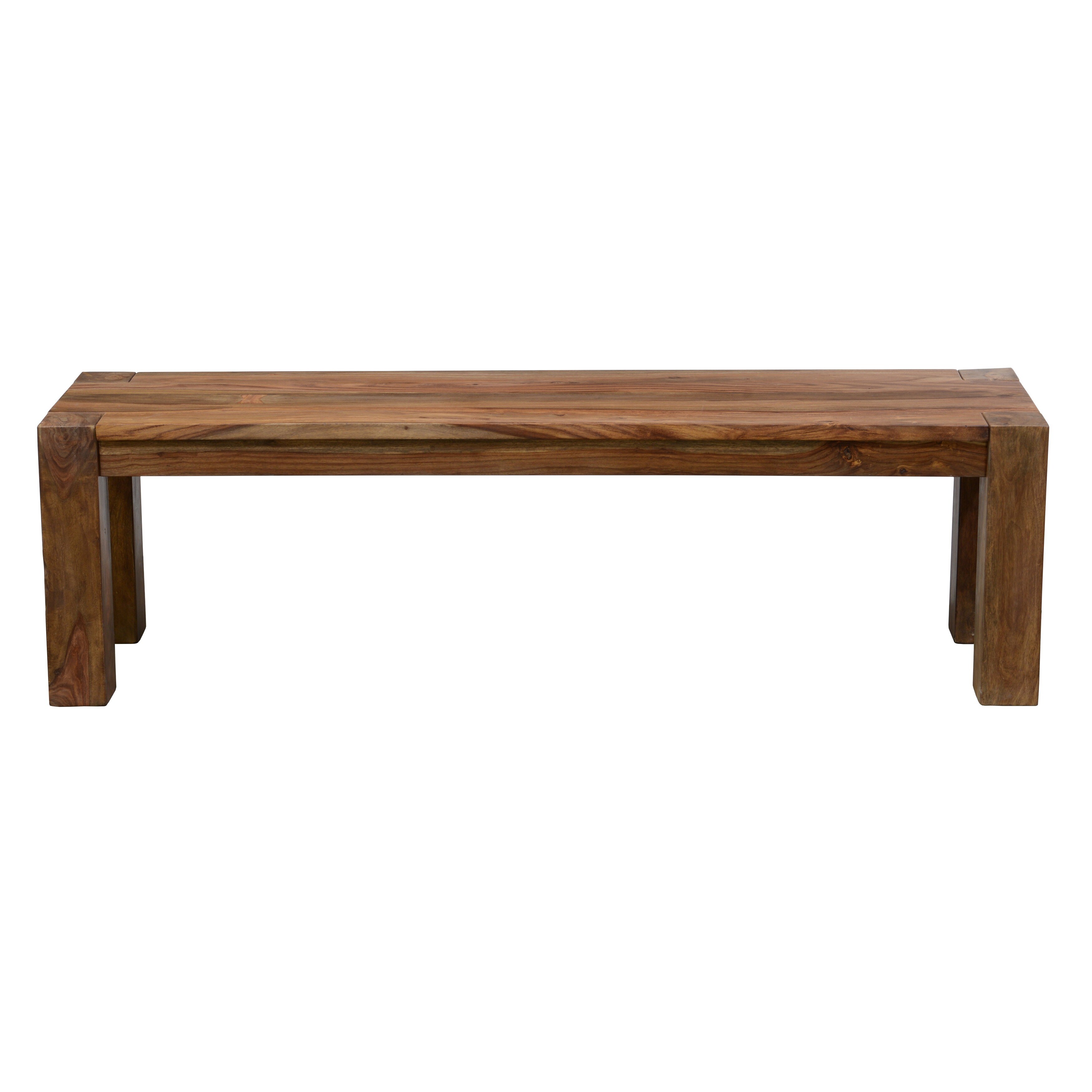 Sotto Rustic Brown Wood 60-inch Bench by Kosas Home - Bed Bath