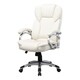 preview thumbnail 2 of 10, Porch & Den Robbins White Leatherette Office Chair