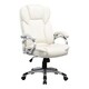 preview thumbnail 1 of 10, Porch & Den Robbins White Leatherette Office Chair White Leatherette