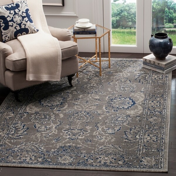 Safavieh Artisan Vintage Dark Grey/ Blue Distressed Area Rug - 9' x 12'