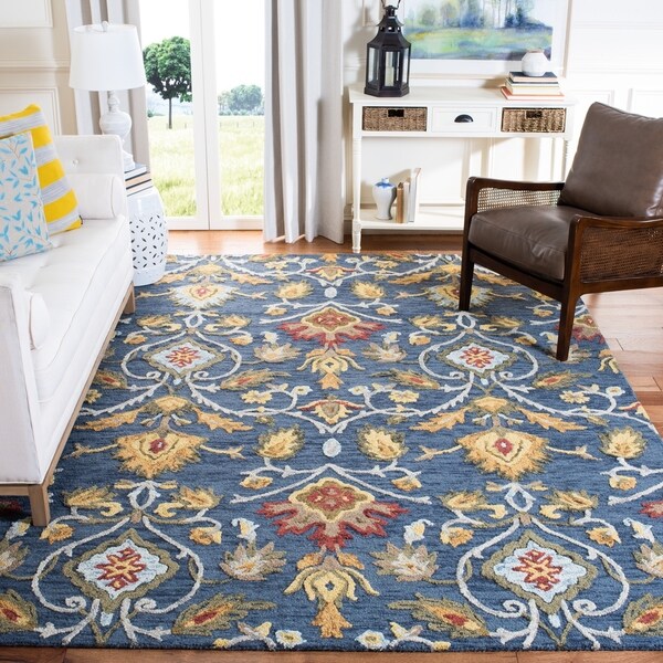 Safavieh Handmade Blossom Fiorello Modern Floral Wool Rug