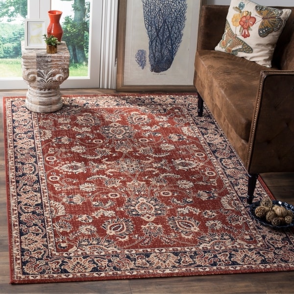 Safavieh Artisan Vintage Rust/ Navy Distressed Area Rug - 10' x 14'