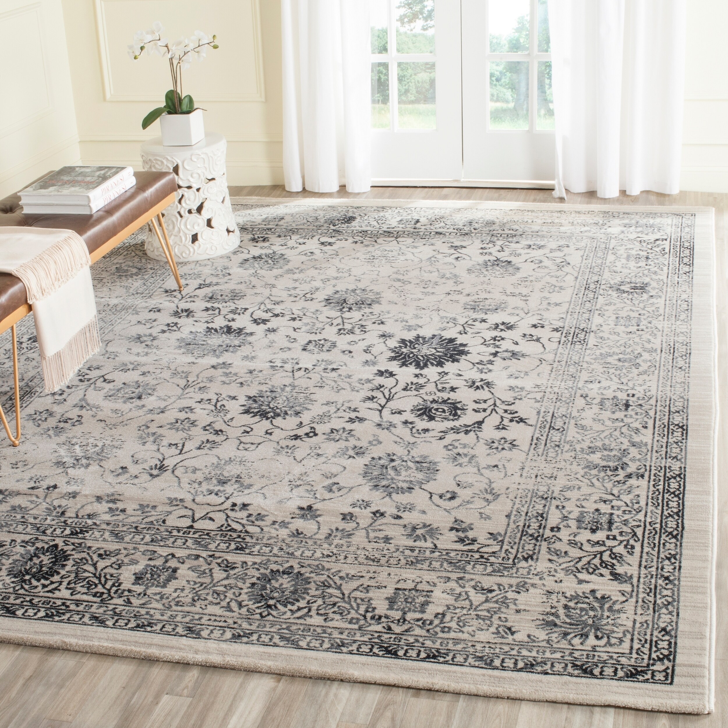 Shop Safavieh Evoke Vintage Oriental Beige/ Blue Distressed Rug 9' x