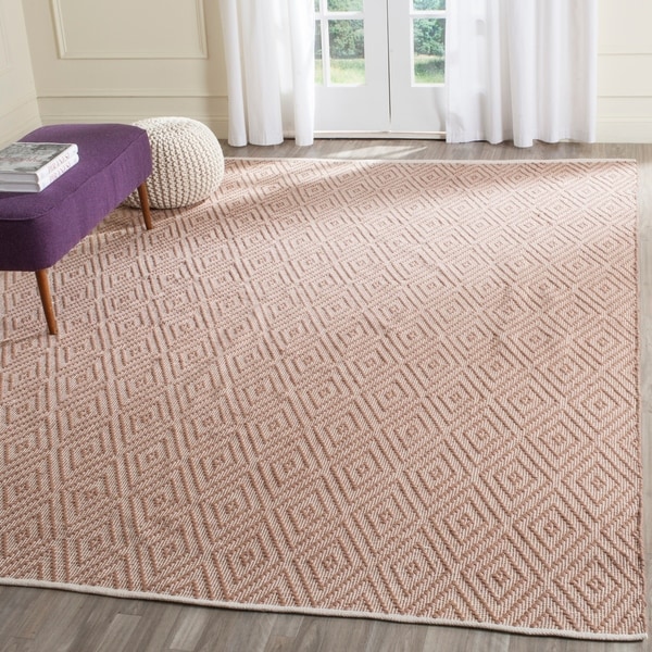 Safavieh Hand-Woven Montauk Beige/ Ivory Cotton Rug - 8' x 10'