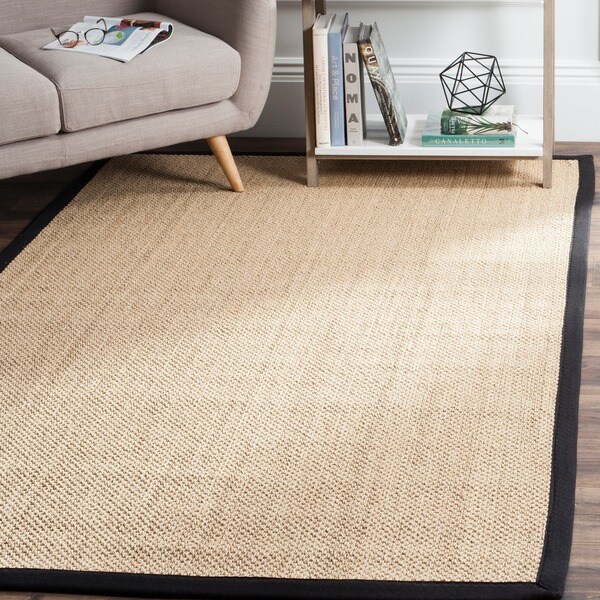 Safavieh Casual Natural Fiber Natural Maize/ Black Sisal Area Rug (9' x 12')