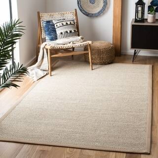 Sisal 8 X 10 Area Rugs Online At Our Best Safavieh Casual Natural Fiber Marble Ivory Linen Sisal Area Rug 8 X 10