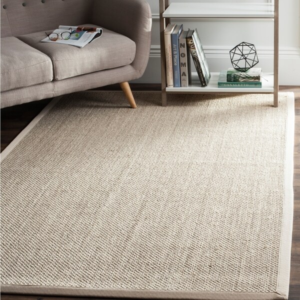 Safavieh Casual Natural Fiber Marble/ Beige Sisal Area Rug - 9' x 12'