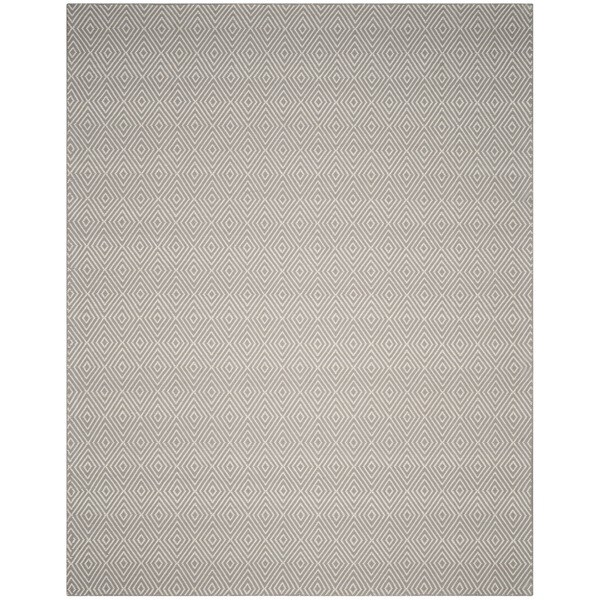 Safavieh Hand-Hooked Wilton Silver/ Ivory Wool Rug - 8' x 10'