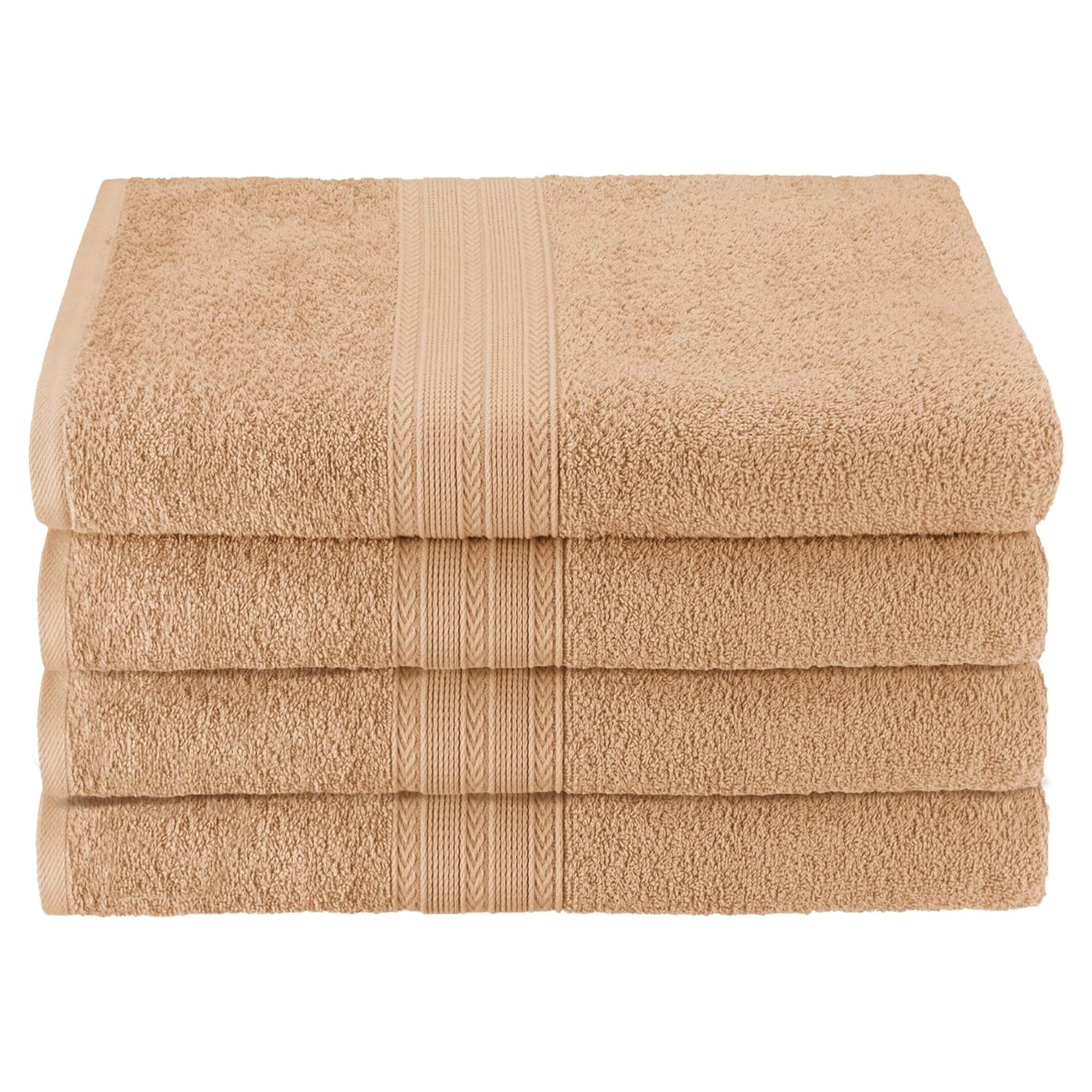 Miranda Haus Eco Friendly Cotton Soft and Absorbent Bath Towel (set of 4)