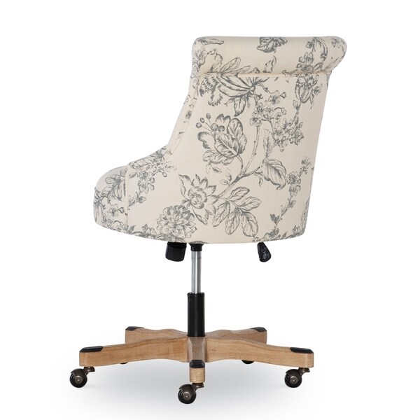grey crushed velvet office chair