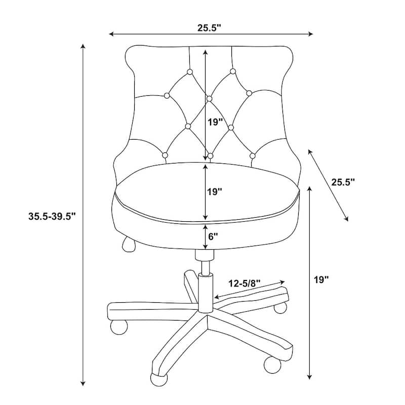 Pamela Natural Swivel Office Chair
