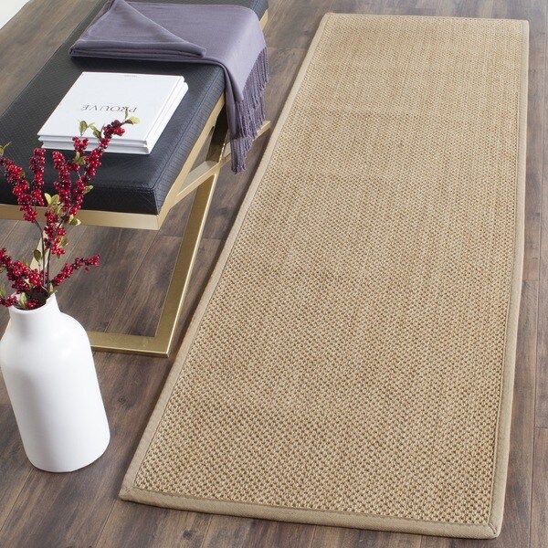 Safavieh Casual Natural Fiber Natural Maize/ Ivory Linen Sisal Area Rug