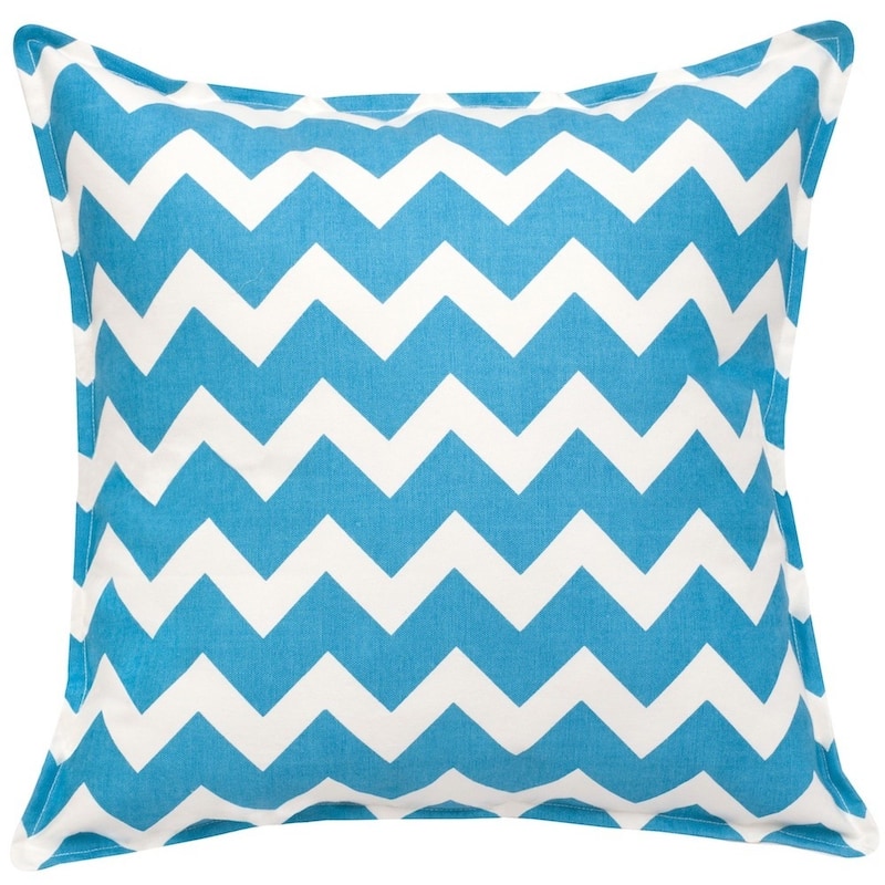 Chevron Cotton Canvas 20-inch Pillow
