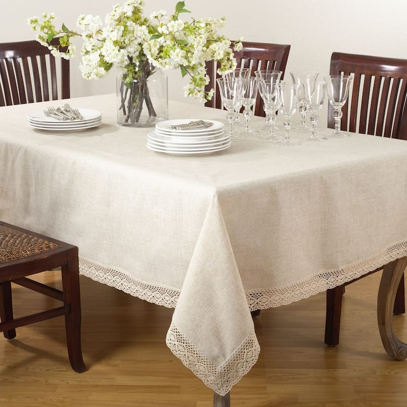 Classic Lace Border Tablecloth