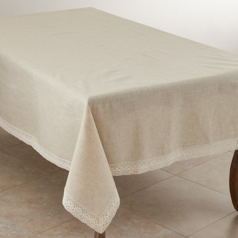 Classic Lace Border Tablecloth - 70" x 120" - Rectangle