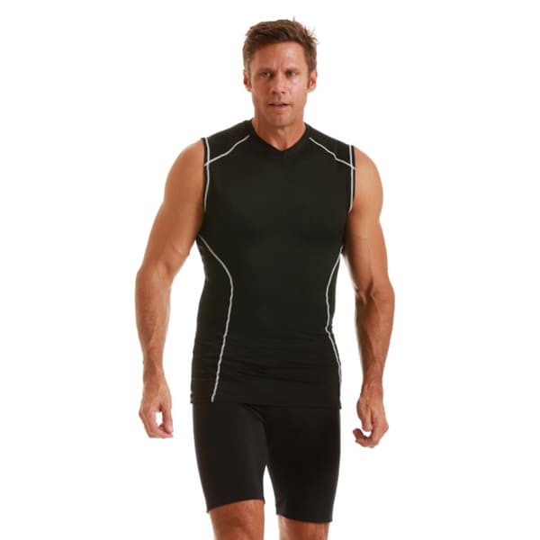 Shop Insta Slim Men's Compression Sleeveless V-Neck Shirt - Free ...