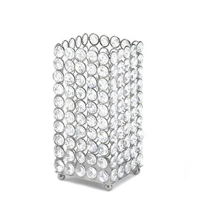 Sparkling Crystal Square Candle Holder