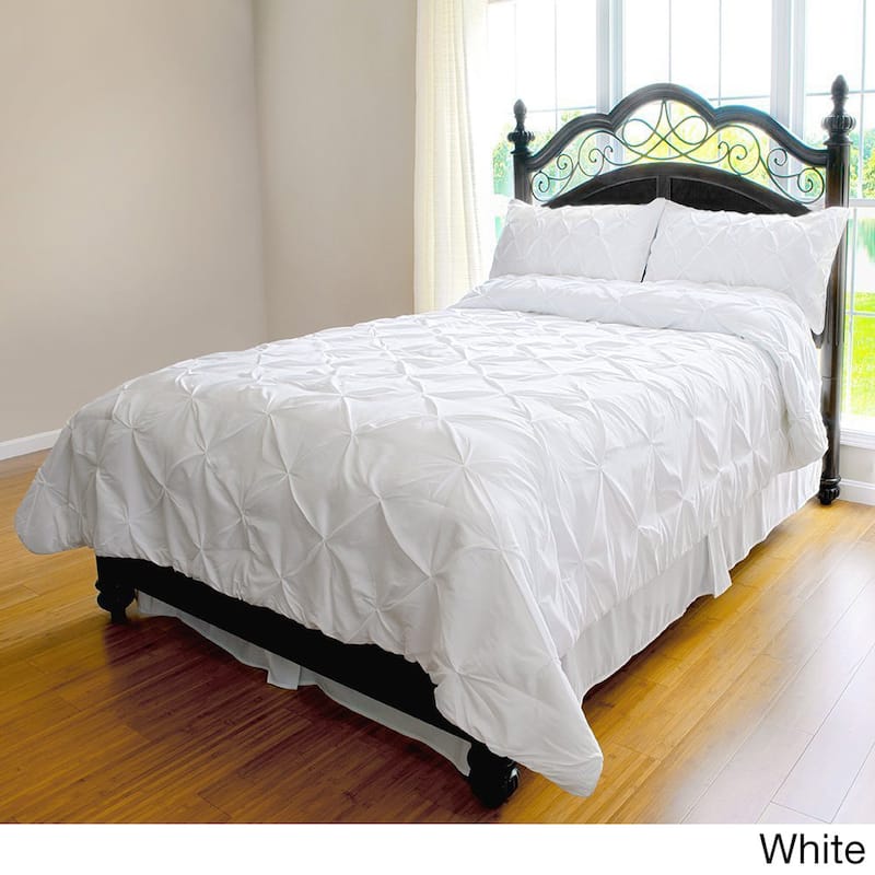 Kotter Home Pinch Pleat 3-piece Duvet Cover Set