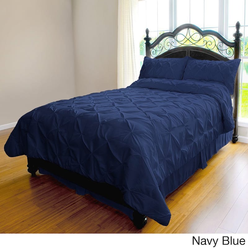 Kotter Home Pinch Pleat 3-piece Duvet Cover Set