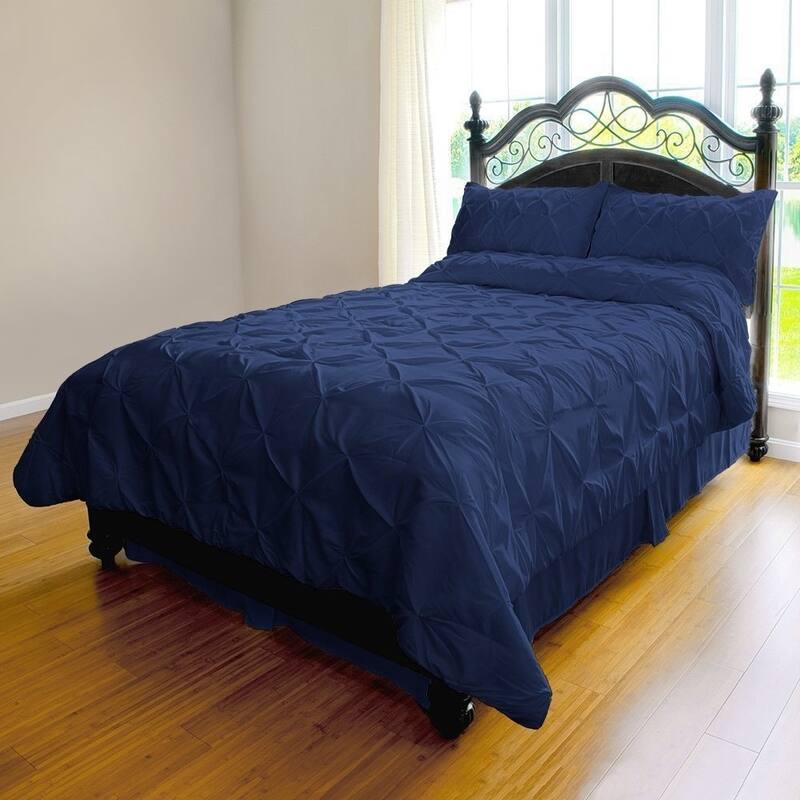 Kotter Home Pinch Pleat 3-piece Duvet Cover Set