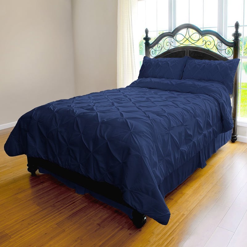 Kotter Home Pinch Pleat 3-piece Duvet Cover Set