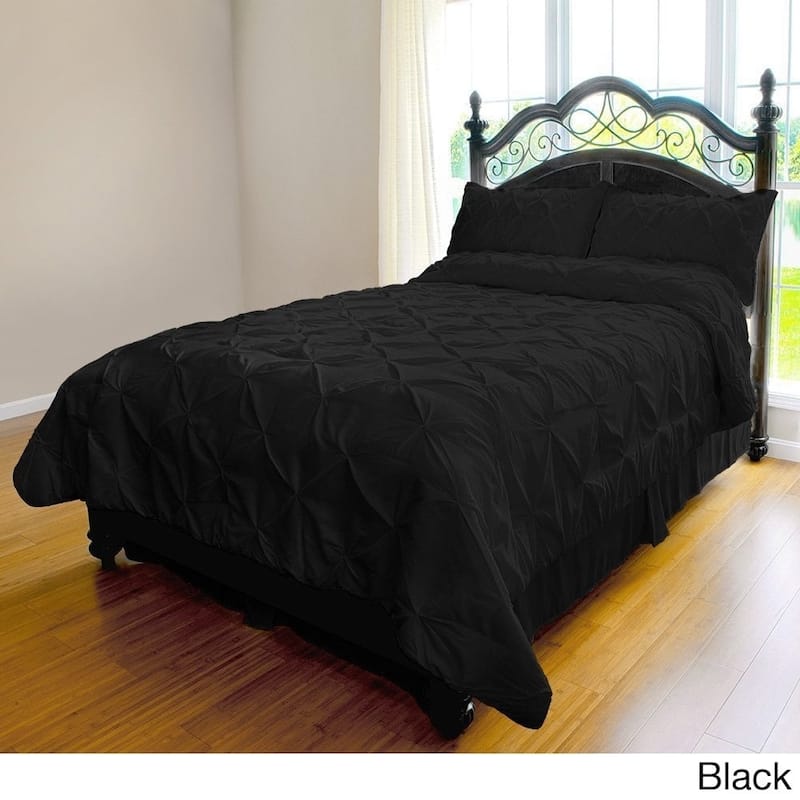 Kotter Home Pinch Pleat 3-piece Duvet Cover Set